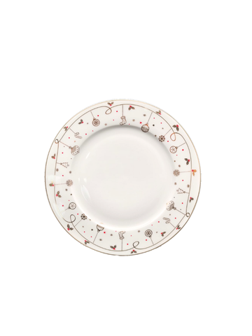  Dĩa sứ xương cao cấp  Moriitalia 19 cm - 013543 