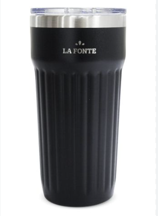  Cốc giữ nhiệt chân không 2 lớp bằng thép không gỉ La Fonte màu đen 590ml - 011662 - BLA 