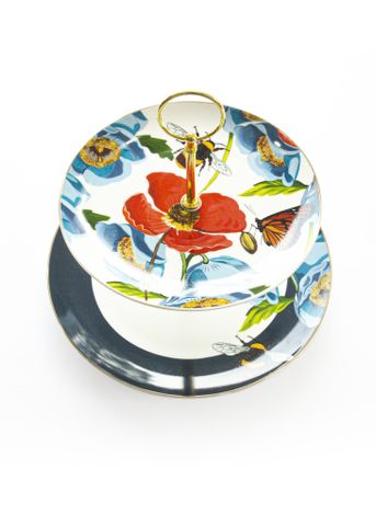  Khay bánh 2 tầng bằng sứ Moriitalia - 011402 