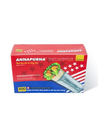 Hình ảnh NHÔM LÁ TỜ BỌC THỰC PHẨM IN NỔI VÂN KIM CƯƠNG ANNAPURNA 22.86 CM X 27.3 CM - MNTP59011228