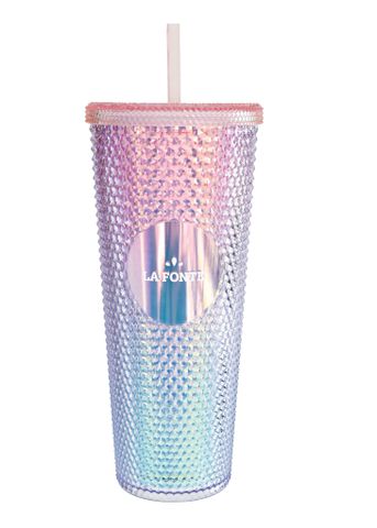  Ly giữ lạnh 2 lớp kèm ống hút đa sắc La Fonte 760ml - 011556 