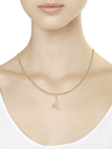 Mặt dây chuyền bằng  vàng "hình con cò" -  035136
