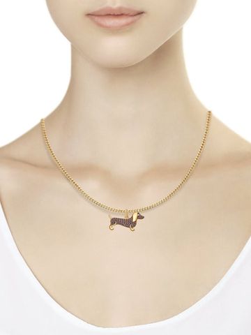 Mặt dây chuyền bằng  vàng "cún bác-xa xinh xắn" -  035231