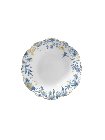  Tô sứ xương cao cấp Moriitalia viền hoa (17.6 cm -014458) 