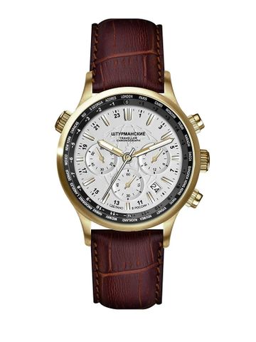  Đồng hồ đeo tay Sturmanskie Traveller GMT Chrono Quartz VD53/3386880 