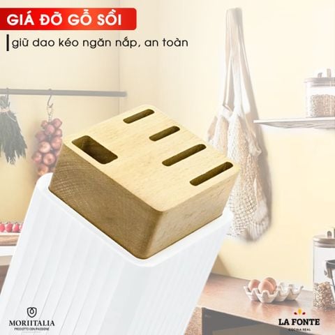 Hình ảnh BỘ DAO KÉO ĐA NĂNG CÓ GIÁ ĐỠ LA FONTE - 011723 đa năng trong gian bếp