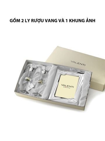 Đồ trang trí quà tặng kỉ niệm 25 năm đám cưới bạc hiệu Valenti - 16504
