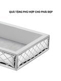  Khay đựng trang sức,kích thước 18x13 mạ bạc hiệu VALENTI  - 406502 