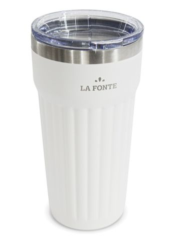  Cốc giữ nhiệt chân không 2 lớp bằng thép không gỉ La Fonte màu trắng 590ml - 011662 - WHI 