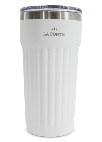  Cốc giữ nhiệt chân không 2 lớp bằng thép không gỉ La Fonte màu trắng 590ml - 011662 - WHI 