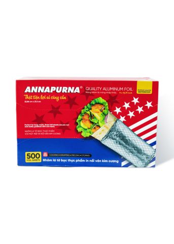  Nhôm lá tờ bọc thực phẩm in nổi vân kim cương ANNAPURNA 22.86 cm x 27.3 cm - MNTP59011228 