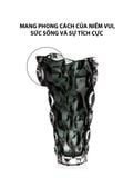  Bình hoa pha lê Samba màu xám khói Bohemia 305mm 