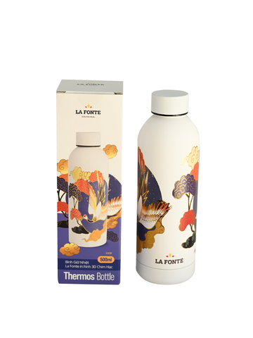  Bình Giữ Nhiệt La Fonte In Hình 3D Chim Hạc-500ML-014793 