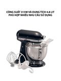  Máy trộn KitchenAid 220V-màu đen-5KSM150PSEOB 