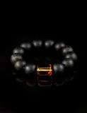  Vòng đeo tay trang sức Amber Jewelry bằng đá hổ phách màu đen và màu cognac (Cuba) - 604612080 