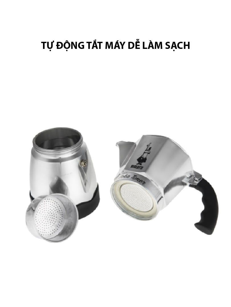 Bình pha cà phê Bialetti hoạt động bằng điện Moka Timer 6TZ 2015