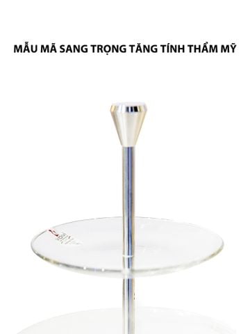 Khay trang trí thủy tinh 3 tầng Vidivi FULL MOON - 67054