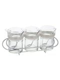  Bộ gia vị 3 món khay inox  Moriitalia 6722001 
