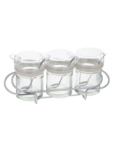  Bộ gia vị 3 món khay inox  Moriitalia 6722001 
