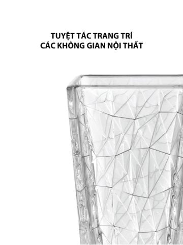 Bình hoa thủy tinh Vidivi DOLOMITI 25cm - 68138M