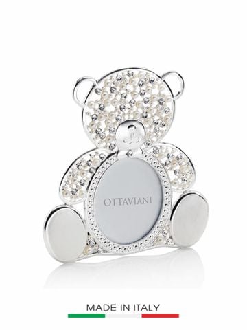 Khung Tranh Bằng Kim Loại Hình Con Gấu 18.8 x 17.5cm OTTAVIAN - 70527