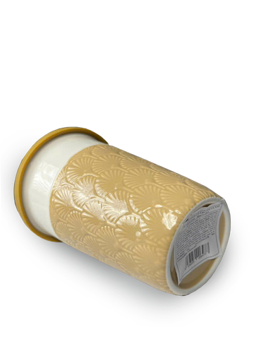  Ly Sứ La Fonte Có Tay Cầm Và Nắp Silicone Màu Nâu - 006477-BRO 