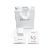  Nhẫn vàng trắng đính xanh lam, ngọc xanh da trời và đá Swarovski 715099 