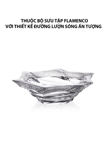  Khay pha lê Flamenco Pyramid Bohemia 330mm 