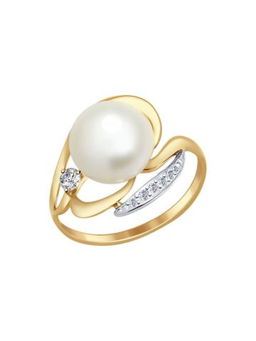  Nhẫn vàng 585 đính ngọc trai, cz mã 791009 