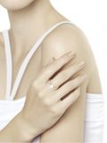  Nhẫn vàng đính ngọc trai và đá zirconia 791053 
