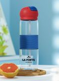  Bình nước thể thao kèm ống hút La Fonte 550ml - 004084-BLU 