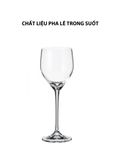  Bộ 6 ly vang trắng pha lê Sitta Bohemia 245ml 