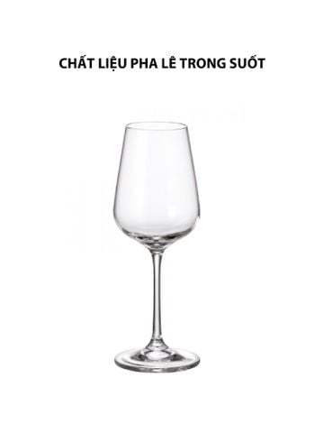  Bộ 6 ly vang trắng pha lê Strix Bohemia 250ml 