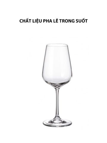 Bộ 6 ly vang trắng pha lê Strix Bohemia 360ml 