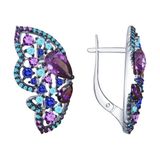  Bông tai Sokolov bạc đính kim cương zirconia -  94022510 