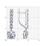  Bông tai Sokolov bạc đính kim cương zirconia - 94022529 