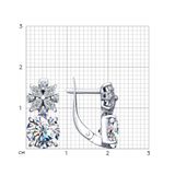  Bông tai Sokolov bạc đính kim cương zirconia - 94022614 