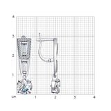  Bông tai Sokolov bạc đính kim cương zirconia - 94022617 