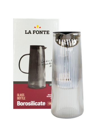  Bình nước thủy tinh borosilicate chịu nhiệt La Fonte 1300ml - 011587 