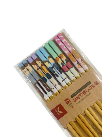  Đũa Tre Nhật Bản Vỉ 5 Đôi Kokusai 22.5cmx7.5mm NDCK-06C 