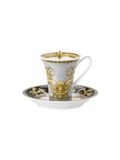  Bộ tách Espresso bằng sứ (1 tách + 1 đĩa)  Versace- 403637.14720-Prestige Gala Bleu 