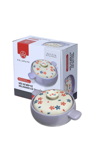 Hình ảnh NỒI SỨ CERAMIC DELAWARE CÓ TAY CẦM 2.5L-015073-PUR