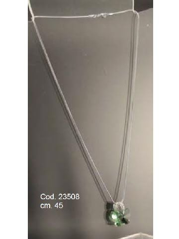 Dây chuyền Debora mạ bạc mặt pha lê Swarovski xanh ngọc hình bướm 23508