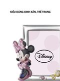  Khung ảnh chuột Minnie,kích thước 13x18 mạ bạc hiệu VALENTI  - D2354LRA 