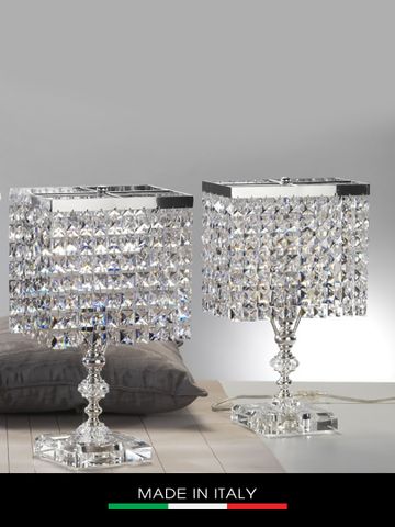 Đèn bàn DEBORA Paris mạ vàng trang trí bằng pha lê - DC2002