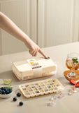  Hộp làm đá La Fonte nhấn nút tự rơi (014571-WHI) 