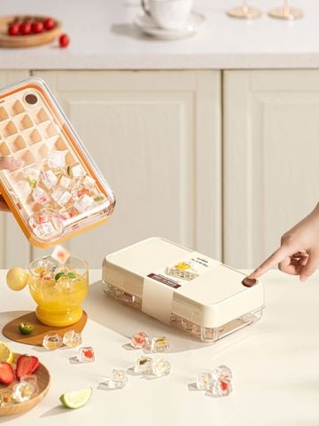  Hộp làm đá La Fonte nhấn nút tự rơi (014571-WHI) 