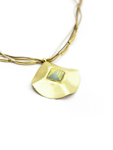 Dây Chuyền Mạ Vàng Mặt Đá Thiên Nhiên FOBE HY LẠP - FOBE-020