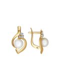  Combo Bông Tai Vàng Đính Ngọc Trai Và Kim Cương Zirconia &  Nhẫn Vàng 585 Đính Ngọc Trai CZ 