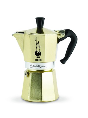 [MỚI] Bình pha cà phê Bialetti Moka Express Gold Collection màu vàng 6 cup - 0005176